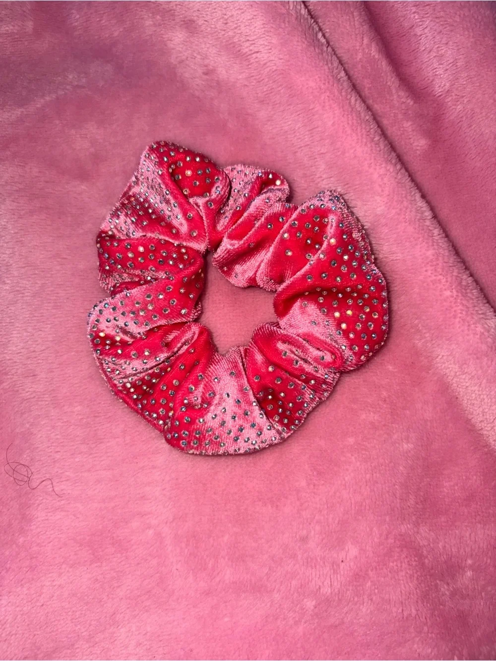 3-Pack Hair Scrunchies - Neon Yellow, Black & Pink